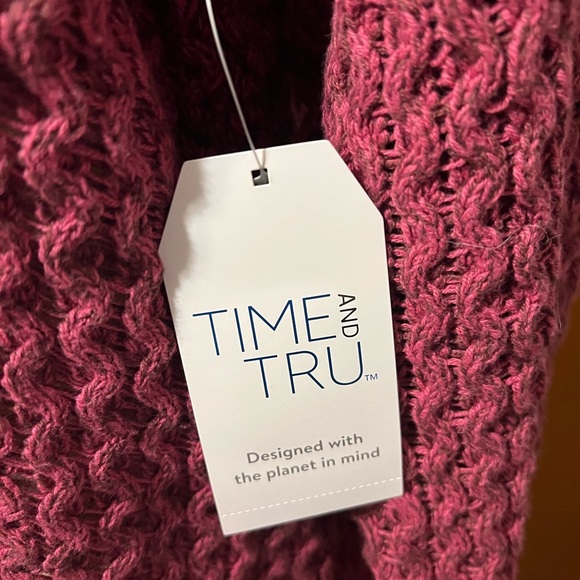 NWT Time And Tru Textured Hi-Lo Sweater - Picture 2 of 4